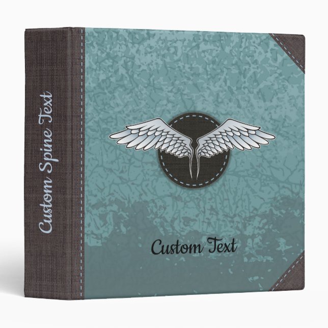 Blue-gray Wings Binder (Front/Spine)