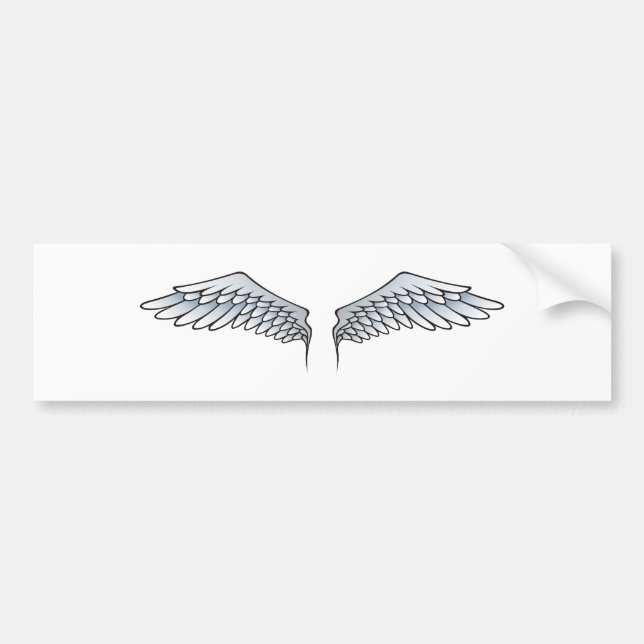 Blue-gray wings bumper sticker (Front)
