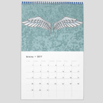 Blue-gray wings calendar