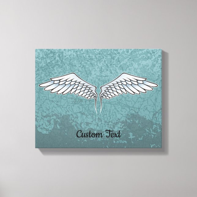 Blue-Gray Wings Canvas Print (Front)