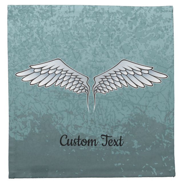 Blue-Gray Wings Cloth Napkin (Front)