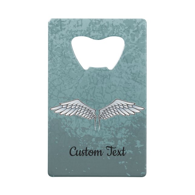 Blue-Gray Wings Credit Card Bottle Opener (Front)