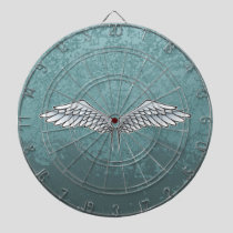 Blue-gray wings dartboard