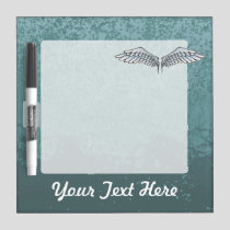 Blue-gray wings dry erase board