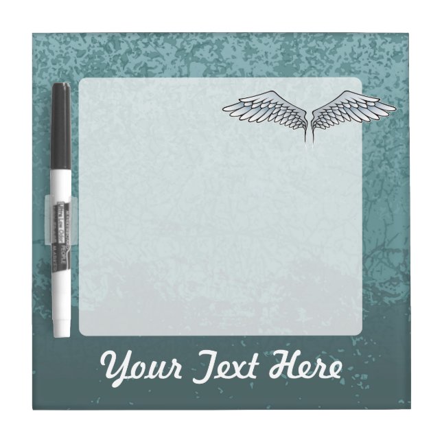 Blue-gray wings dry erase board (Front)