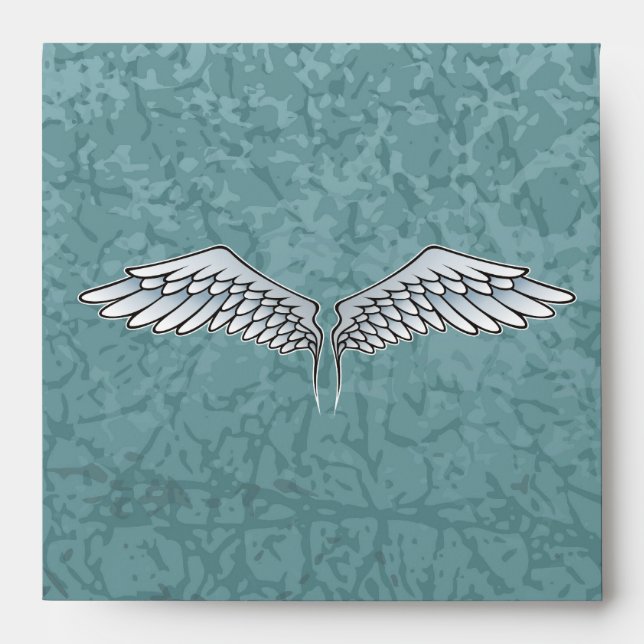 Blue-gray wings envelope (Front)