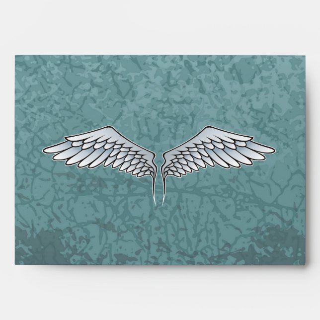 Blue-gray wings envelope (Front)