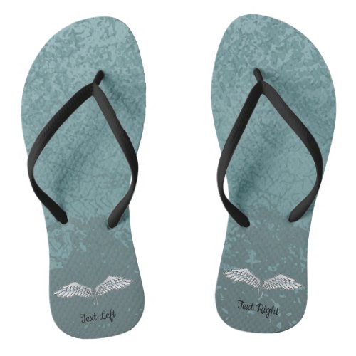 Blue_Gray Wings Flip Flops