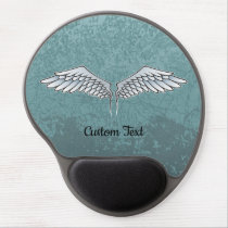 Blue-Gray Wings Gel Mouse Pad