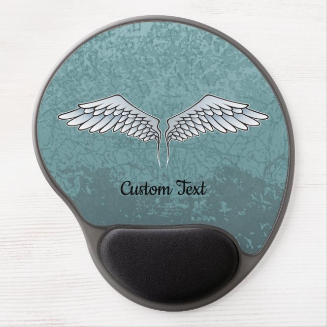 Blue-Gray Wings Gel Mouse Pad (Front)