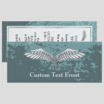 Blue-gray wings invitation