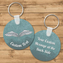 Blue-Gray Wings Keychain