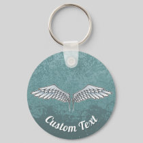 Blue-Gray Wings Keychain