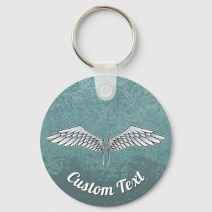 Blue-Gray Wings Keychain