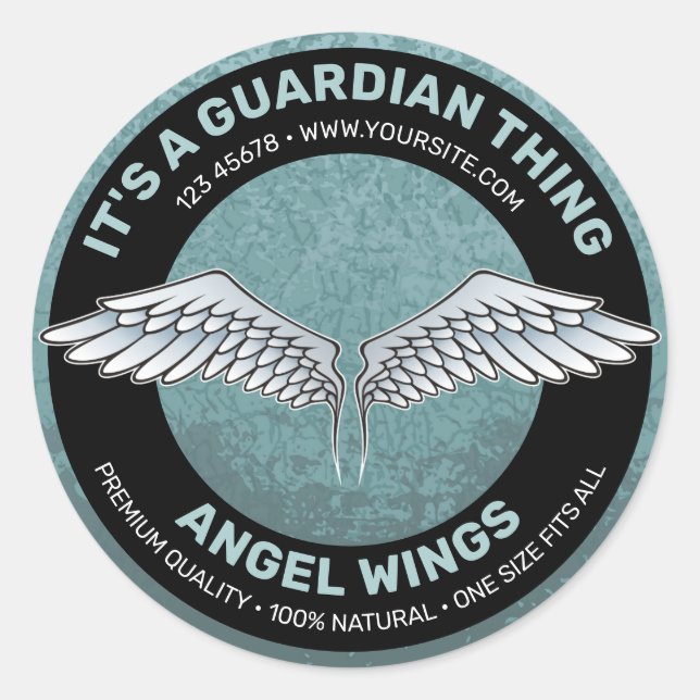 Blue - Gray Wings Label (Front)