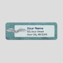 Blue-gray wings label