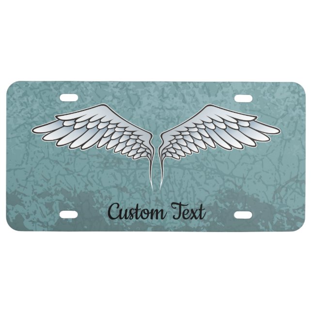 Blue-Gray Wings License Plate (Front)
