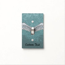 Blue-Gray Wings Light Switch Cover