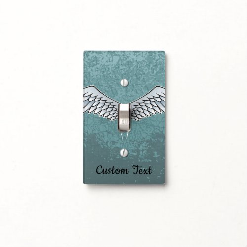 Blue_Gray Wings Light Switch Cover