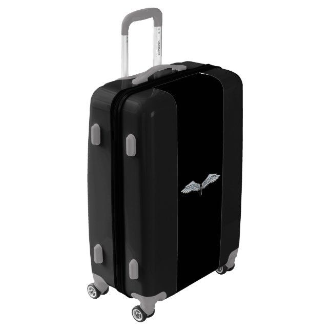 Blue-gray wings luggage (Rotated Left)