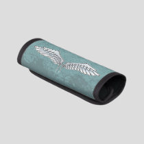 Blue-gray wings luggage handle wrap