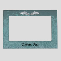 Blue-Gray Wings Magnetic Photo Frame