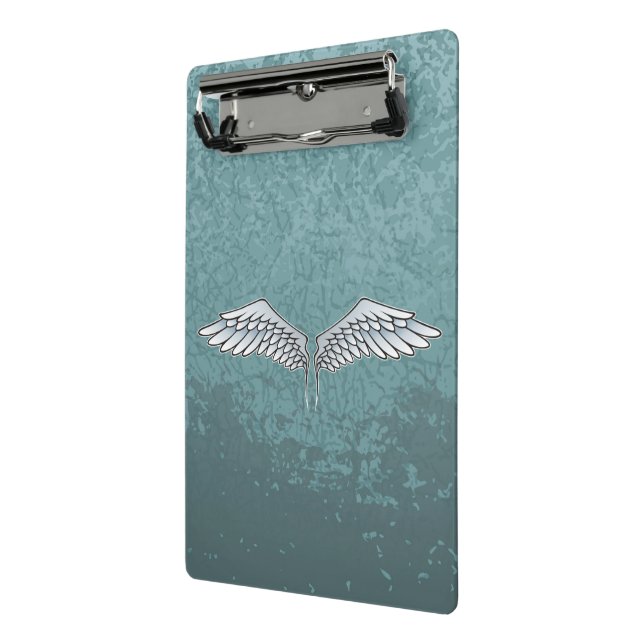 Blue-gray wings mini clipboard (Angled2)