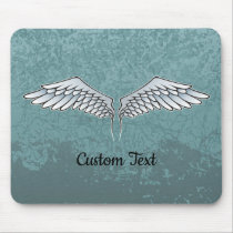 Blue-Gray Wings Mouse Pad