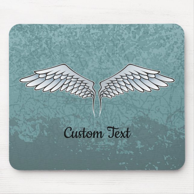 Blue-Gray Wings Mouse Pad (Front)
