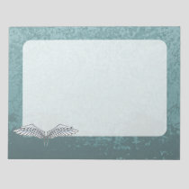 Blue-gray wings notepad