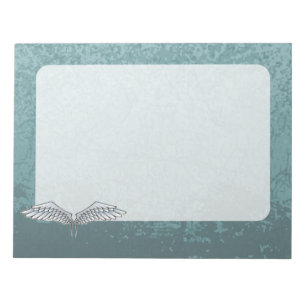 Blue-gray wings notepad