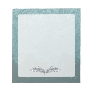 Blue-gray wings notepad