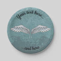 Blue-Gray Wings Paper Plates
