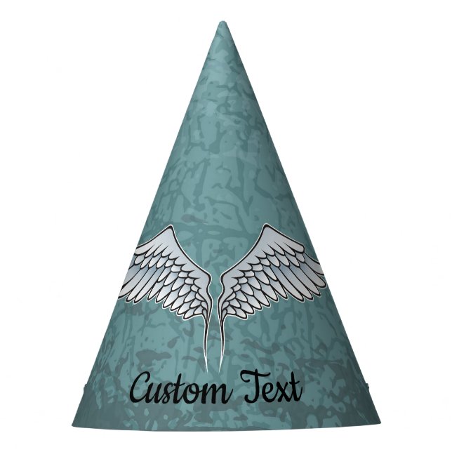 Blue-Gray Wings Party Hat (Front)