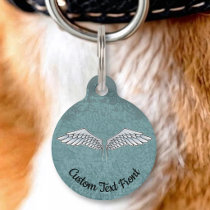 Blue-Gray Wings Pet ID Tag