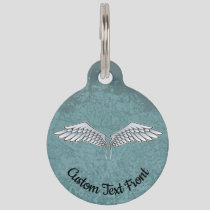 Blue-Gray Wings Pet ID Tag