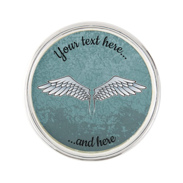 Blue-Gray Wings Pin (Front)