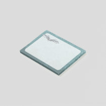 Blue-gray wings post-it notes