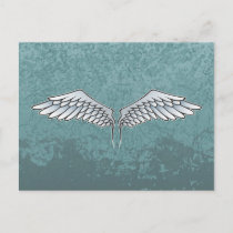 Blue-gray wings postcard