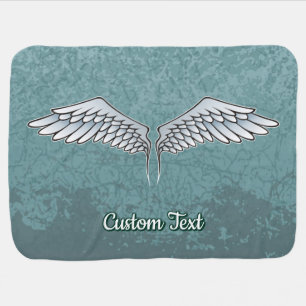 Blue-Gray Wings Receiving Blanket