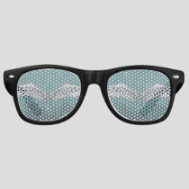 Blue-gray wings retro sunglasses