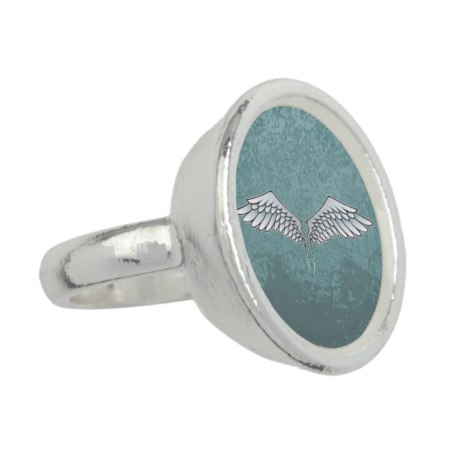 Blue-gray wings ring (Side)