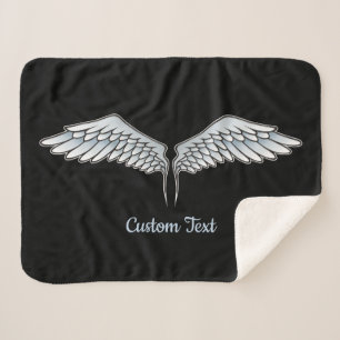 Blue-gray Wings Sherpa Blanket