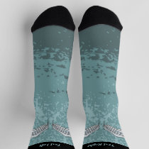 Blue-Gray Wings Socks