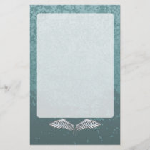 Blue-gray wings stationery