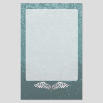 Blue-gray wings stationery