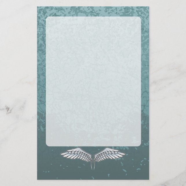 Blue-gray wings stationery (Front)