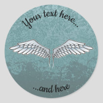 Blue-Gray Wings Sticker
