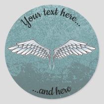 Blue-Gray Wings Sticker