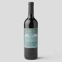 Blue-Gray Wings Wine Label